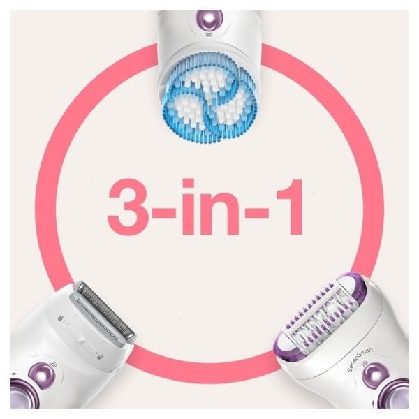 Braun Silk-épil 9 9735 SensoSmart 3'ü 1 Arada Epilatör