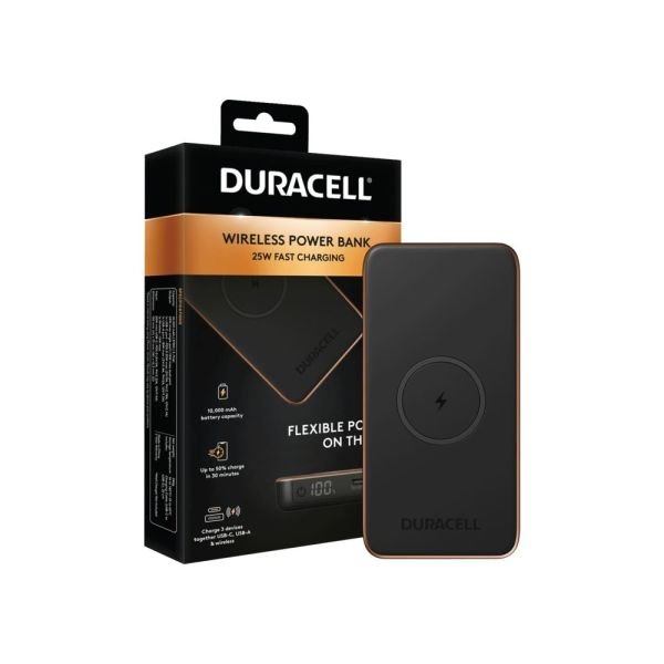 DURACELL 10000 25W BLACK Powerbank