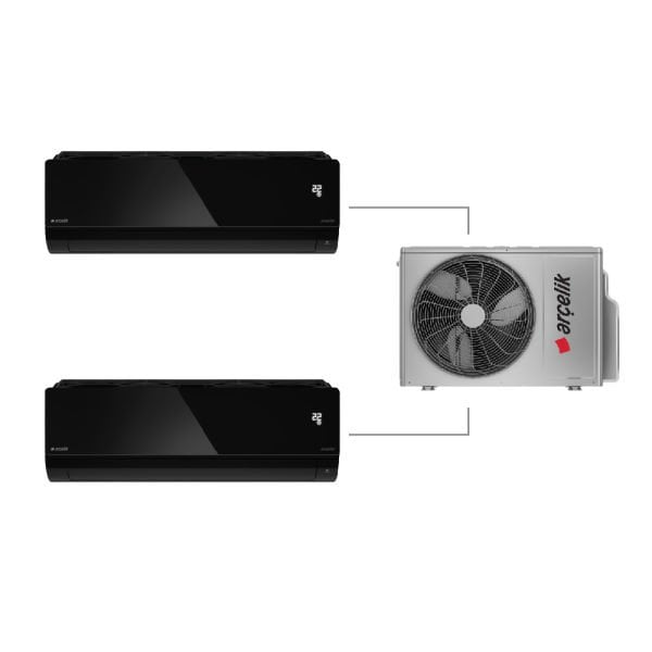 Arçelik ZM24104 MD 12K+12K (4+1) Siyah Cam Multi Klima
