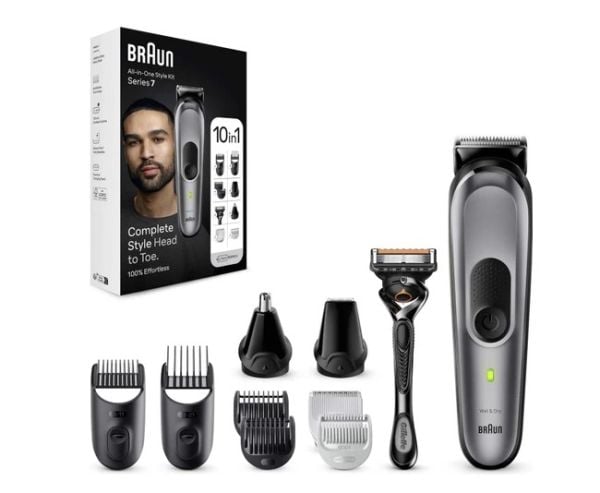Braun Series 7 MGK7420 Hepsi Bir Arada Şekillendirme Seti, 10’u 1 Arada Erkek Bakım Kiti