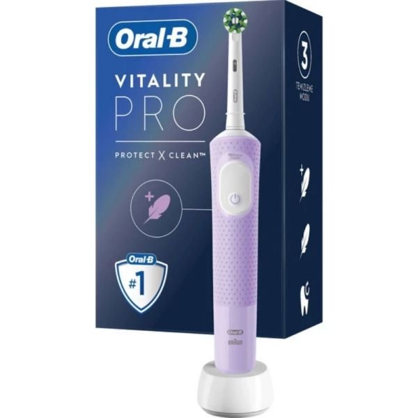 Oral-B D103 Vitality Pro Cross Action Şarjlı Diş Fırçası - Lila