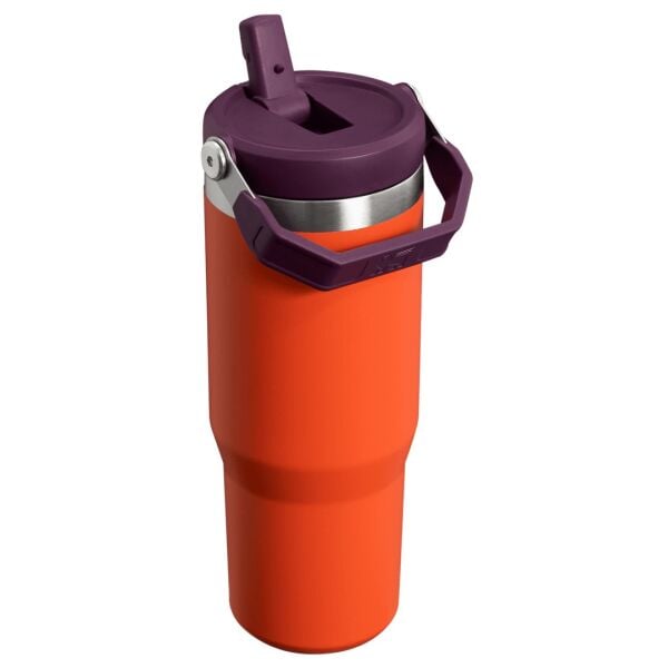 Stanley IceFlow™ Flip Straw Tumbler Pipetli Termos 0.89L Turuncu